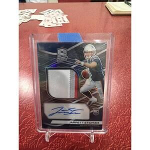 Jarrett Stidham Spectra Patch Auto Rookie /99 2019 3 Color
